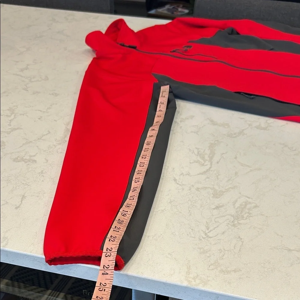 The North Face Men's Apex Bionic Softshell Jacket Red Grey Large